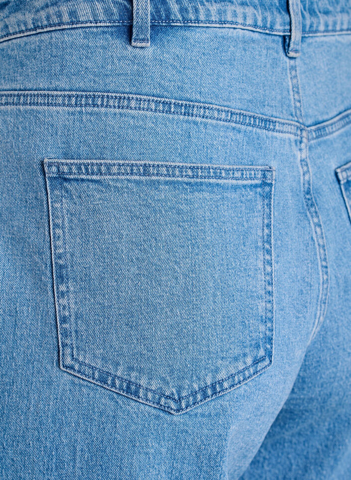 Wide leg jeans with high waist, Light Blue, Packshot
