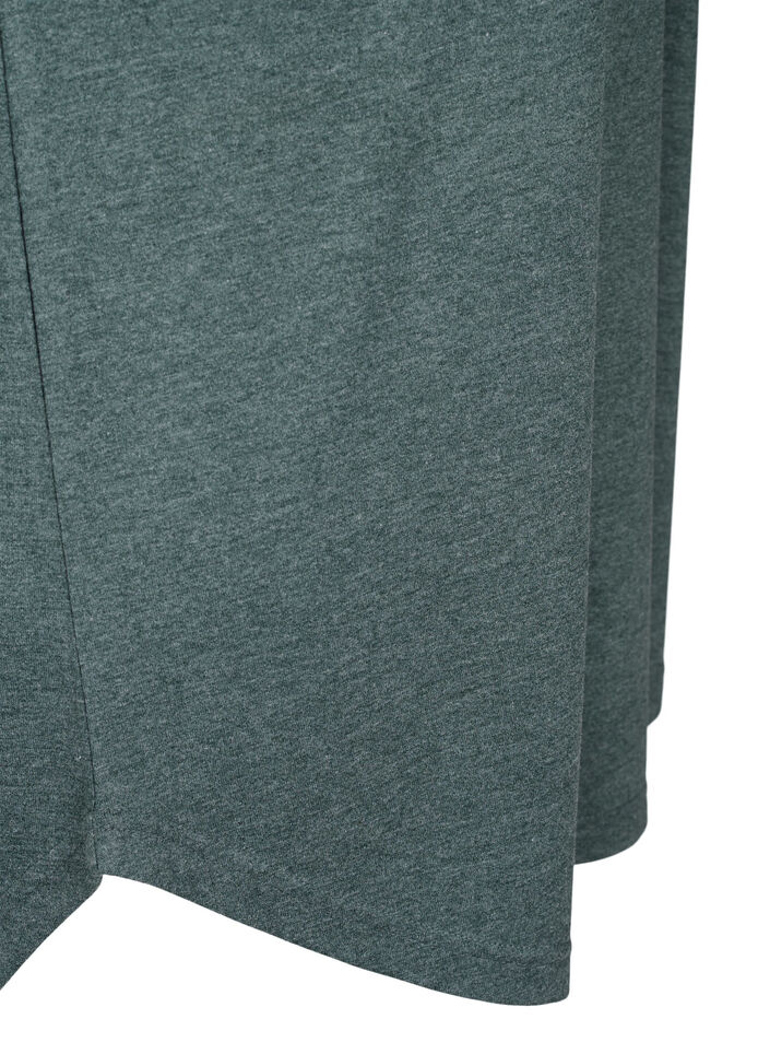 Short sleeve nightgown with text print, , Packshot image number 3