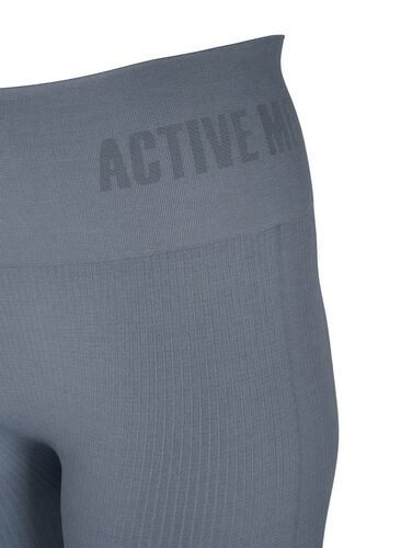 Workout leggings with ribbed structure, Stormy Weather, Packshot image number 2