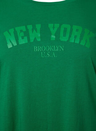 Cotton t-shirt with text print, Jolly Green W. New, Packshot image number 2