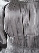 Silver-colored blouse with 3/4 sleeves and smock, Dark Silver, Packshot image number 2