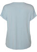 Viscose T-shirt with glitter stripes, Light Blue, Packshot image number 1