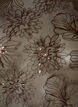 Mesh blouse with flowers and sequins, Brown, Packshot image number 2