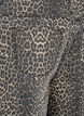 Leopard print denim Bermuda shorts, Brown, Packshot image number 3