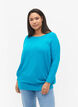 Knitted tunic in viscose blend, Capri Breeze, Model image number 0