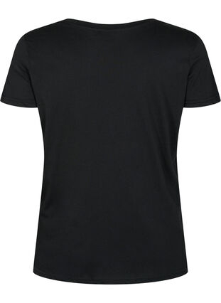 Training T-shirt with print, Black w. Drop It, Packshot image number 1