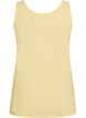 Solid color basic top in cotton, Yellow, Packshot image number 1