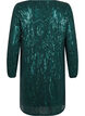 Long-sleeved sequin dress with pattern, Rain Forest, Packshot image number 1
