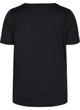 Maternity gym t-shirt, Black, Packshot image number 1