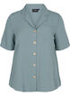 Viscose shirt with short sleeves, Balsam Green, Packshot image number 0