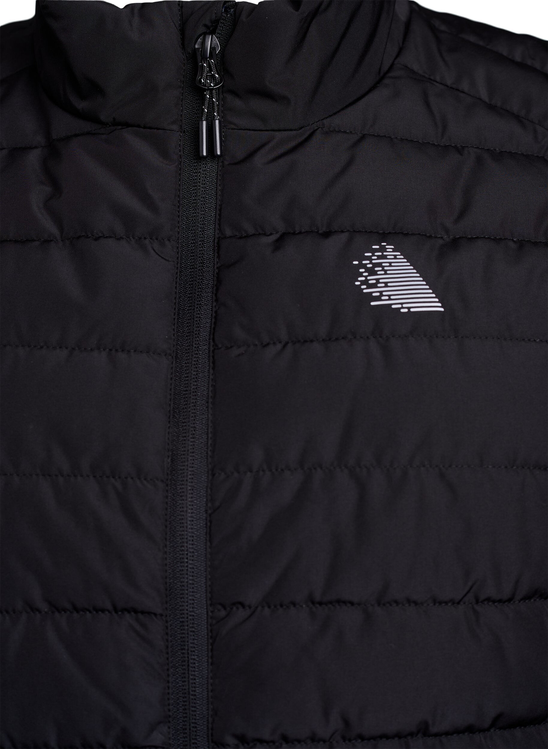 Zizzifashion Sporty padded vest with zipper and pockets, Black, Packshot image number 2