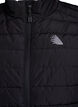 Sporty padded vest with zipper and pockets, Black, Packshot image number 2