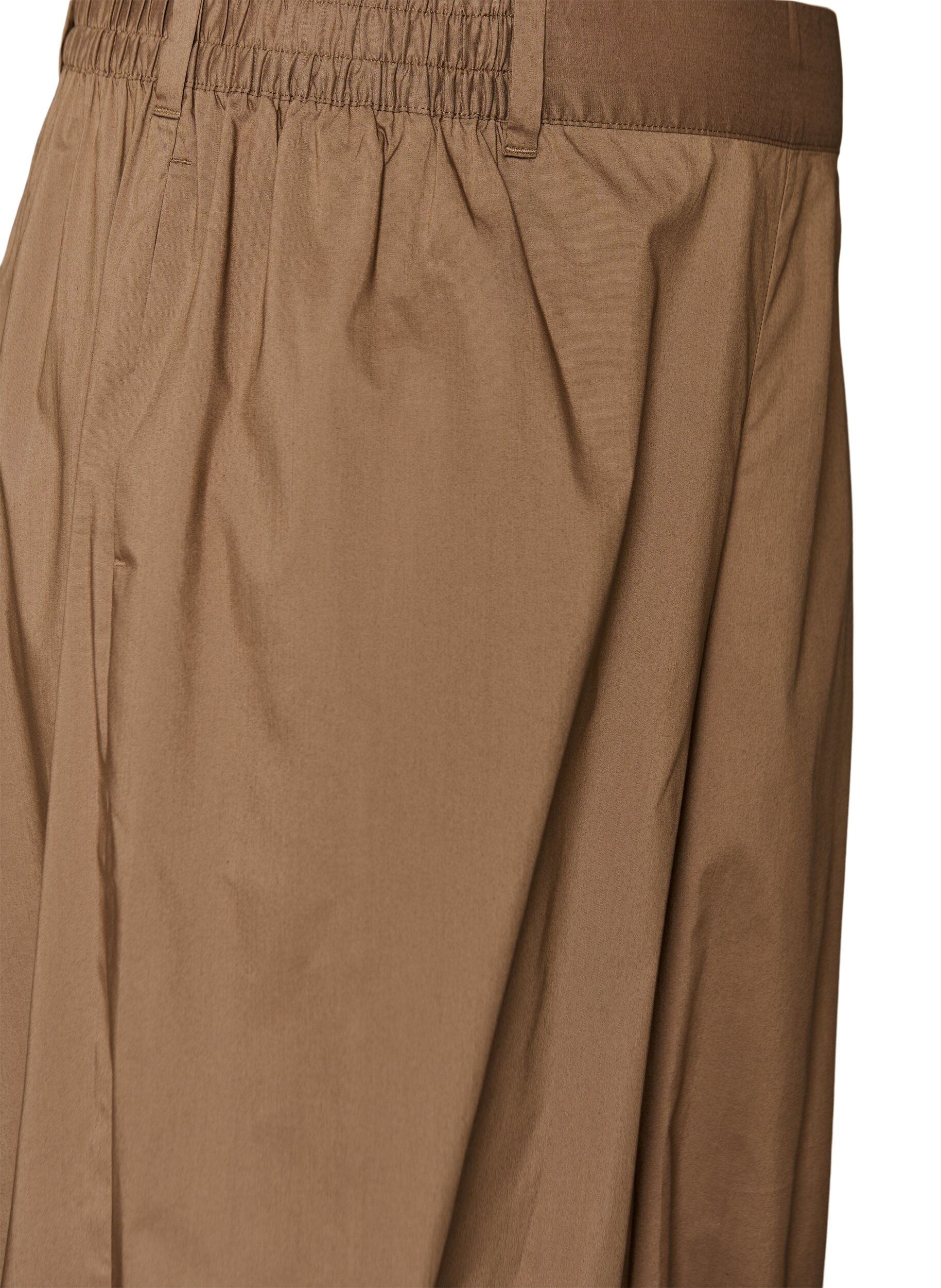 ZizzifashionHigh-waisted balloon trousers with an elasticated waistband, Brown, Packshot image number 2