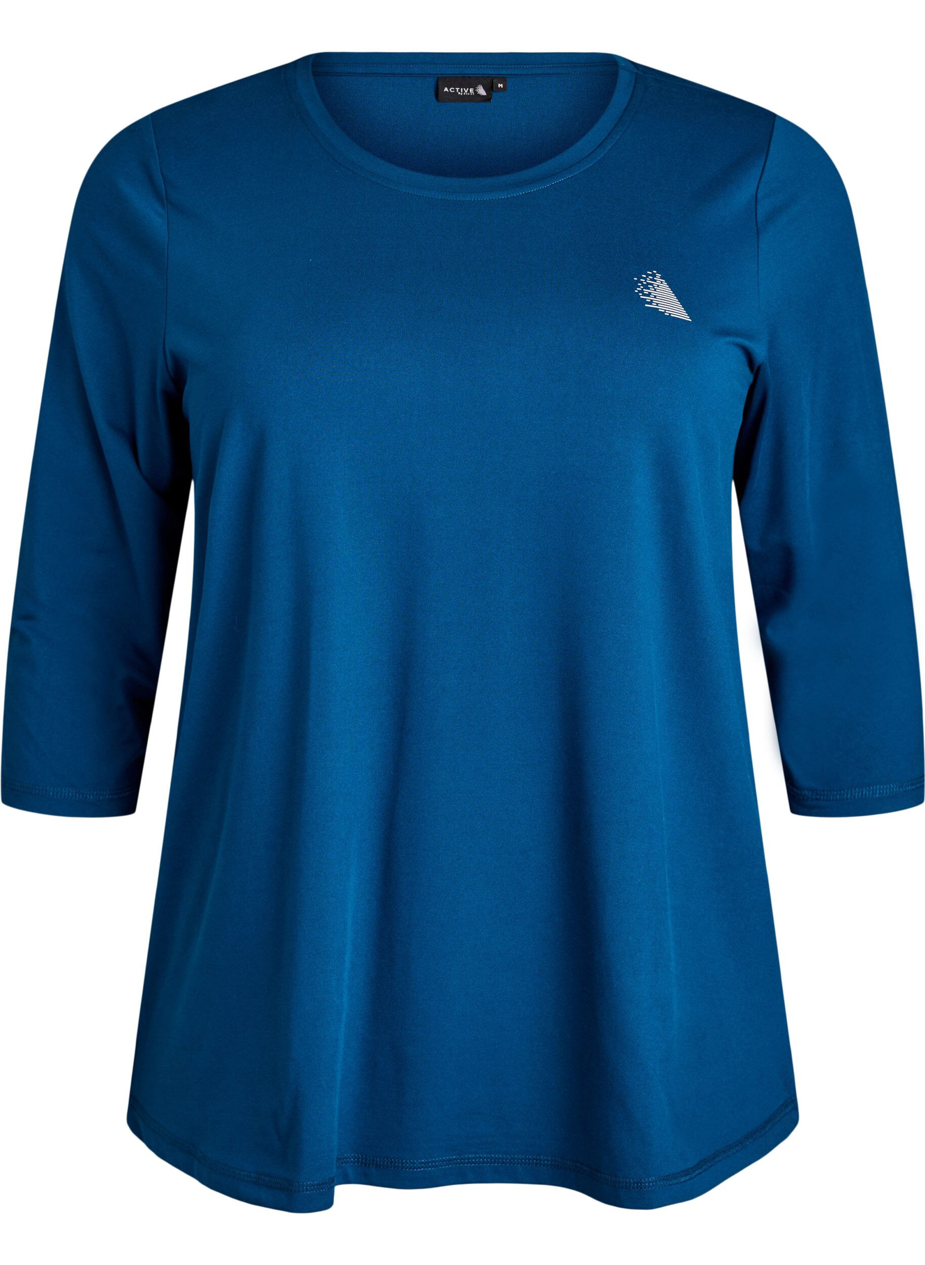 ZizzifashionWorkout top with 3/4 sleeves, Blue, Packshot image number 0