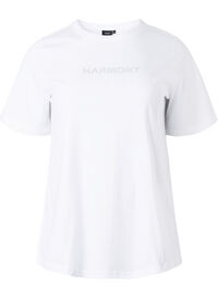 Organic cotton t-shirt with text