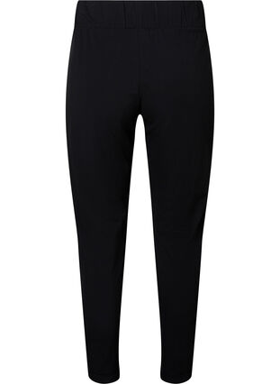 Monochrome cotton trousers, Black, Packshot image number 1
