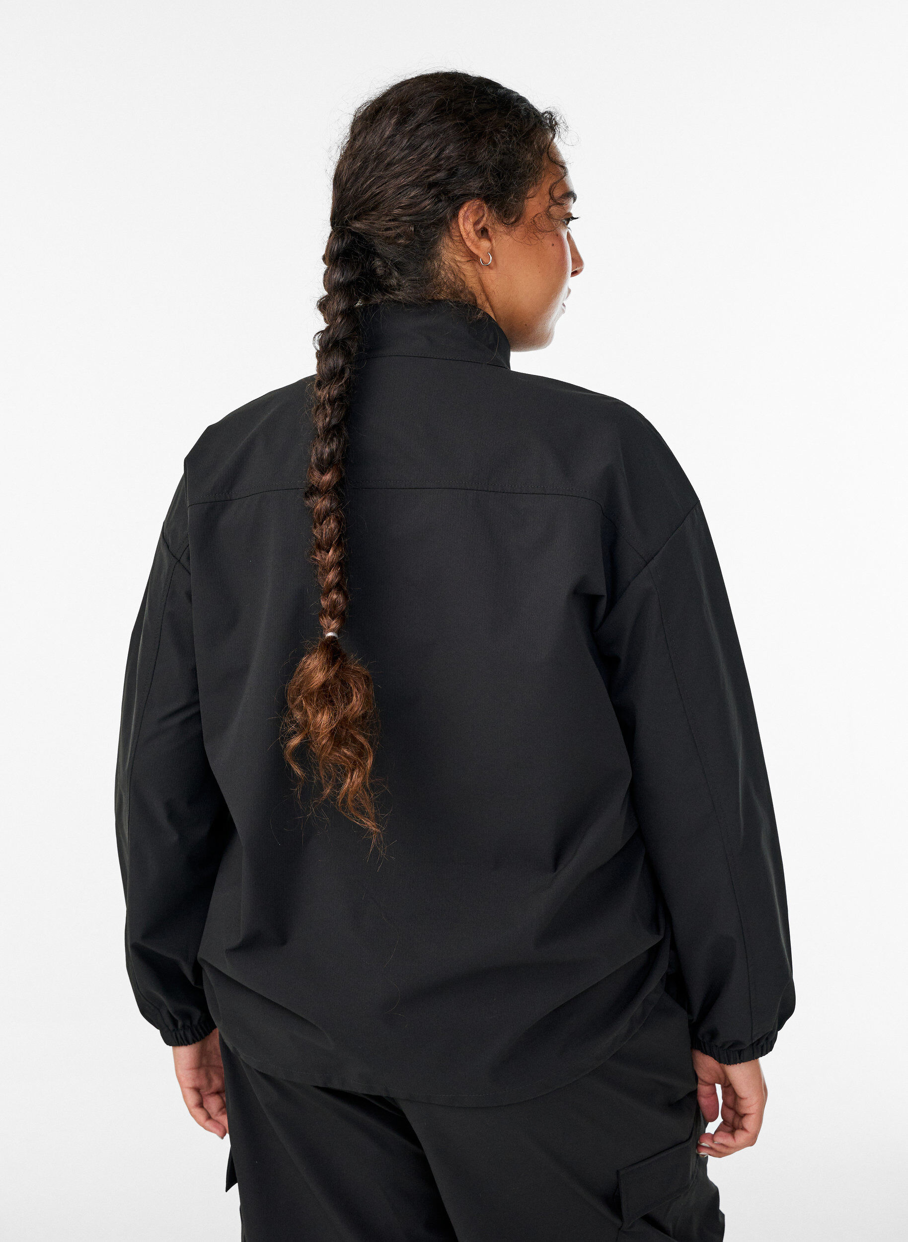Zizzifashion Sporty anorak with reflective details and pockets, Black, Model image number 2