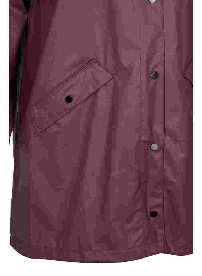 Rain jacket with hood and button fastening, Fudge, Packshot image number 3