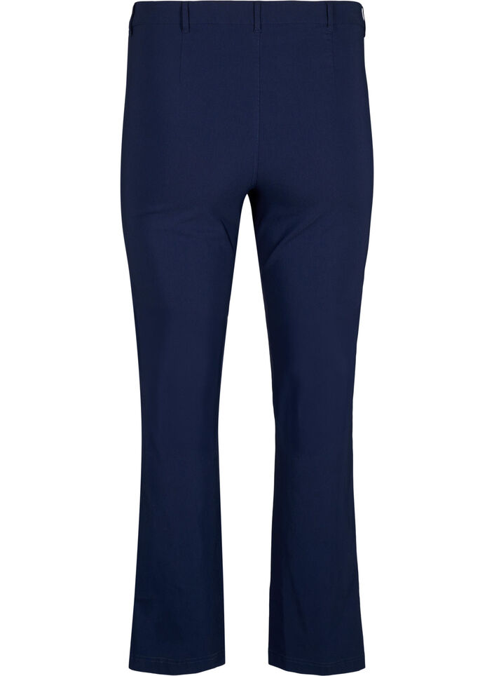 Classic viscose blend trousers, Blue, Packshot image number 1