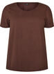 Basic plain cotton t-shirt, Brown, Packshot image number 0