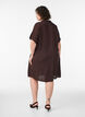 Loose-fitting long shirt in viscose, Brown, Model image number 2