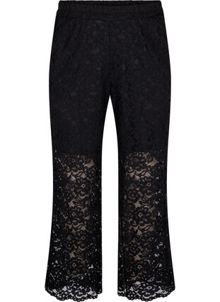 Lace pants with pockets, Black, Packshot image number 0