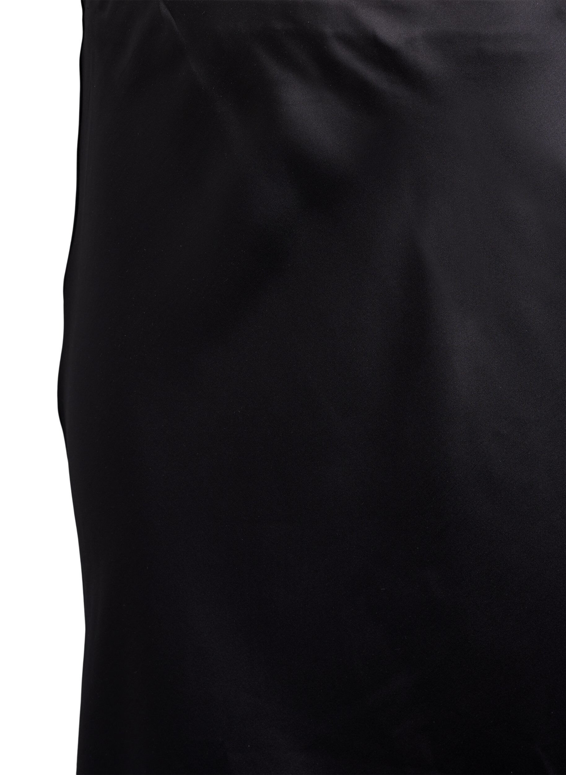 ZizzifashionSatin midi skirt, Black, Packshot image number 2