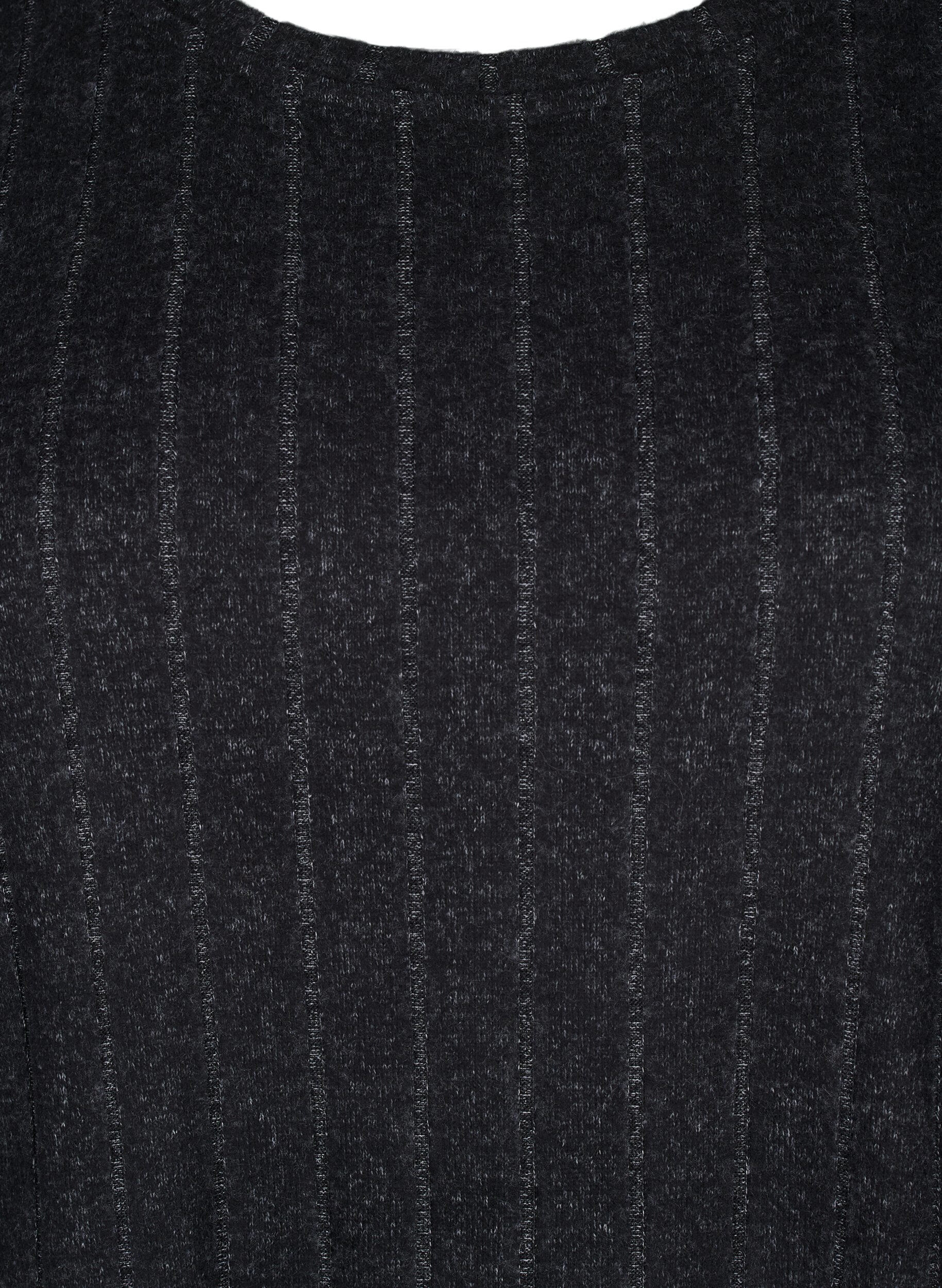 Zizzifashion Loose blouse with 3/4 sleeves, Black, Packshot image number 2