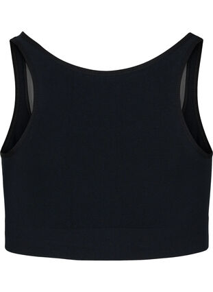 Soft bra with mesh, Black, Packshot image number 1
