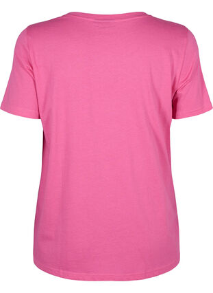 T-shirt with text motif, Shocking Pink W.Pink, Packshot image number 1