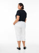 Cotton Capri trousers, White, Model image number 1
