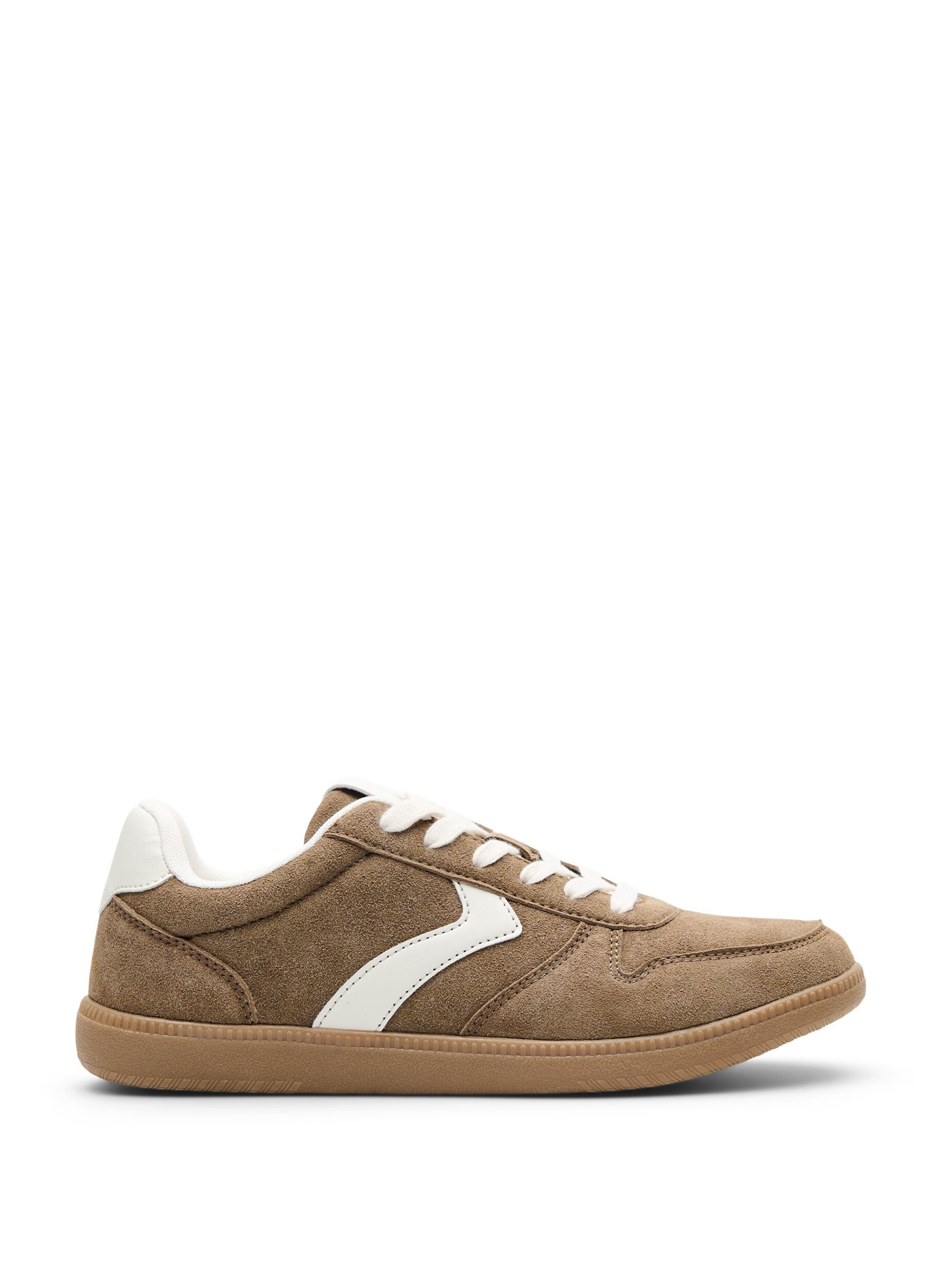 Zizzifashion Faux suede sneakers, Brown, Packshot image number 0