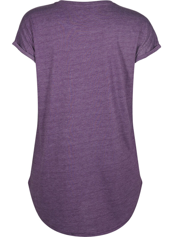 Short sleeve nightgown with text print, , Packshot image number 1