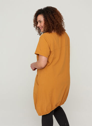 Short sleeve cotton dress, Bucktorn, Model image number 1