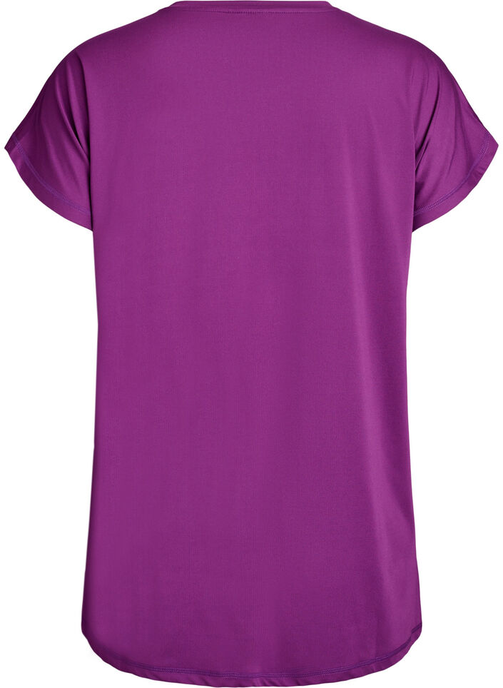 Long workout T-shirt, Purple, Packshot image number 1