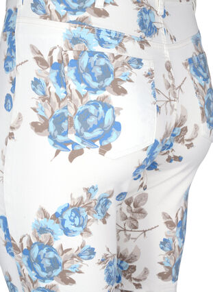 Super slim Amy jeans with a floral print, White B.AOP, Packshot image number 3