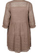 Short lace dress with 3/4 sleeves, Fossil , Packshot image number 1