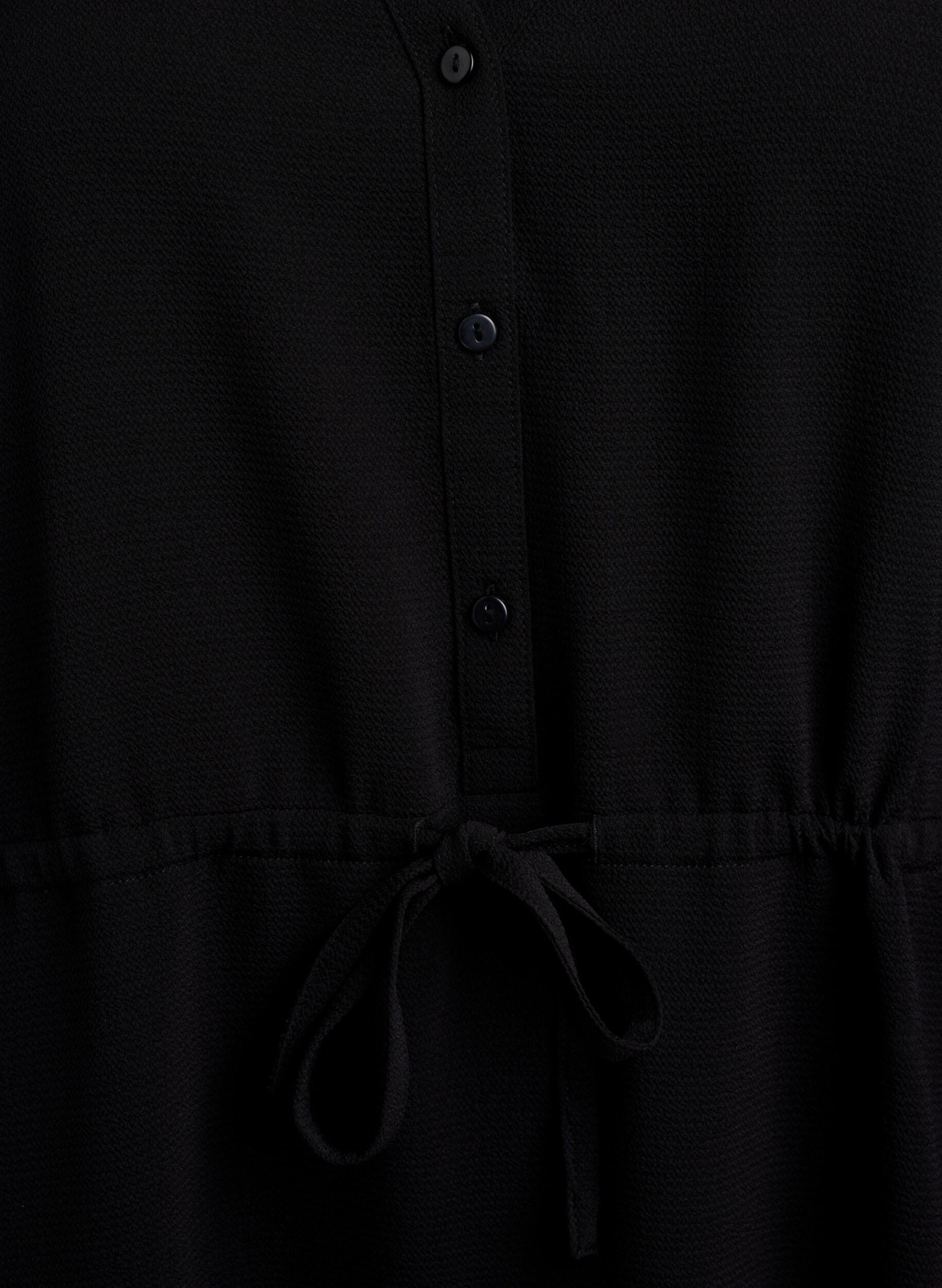 Zizzifashion Knee-length dress with tie belt, Black, Packshot image number 2