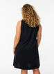 Sleeveless A-line dress, Black, Model image number 2