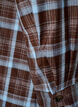 Knee-length shirt dress with a checked pattern, Brown, Packshot image number 3