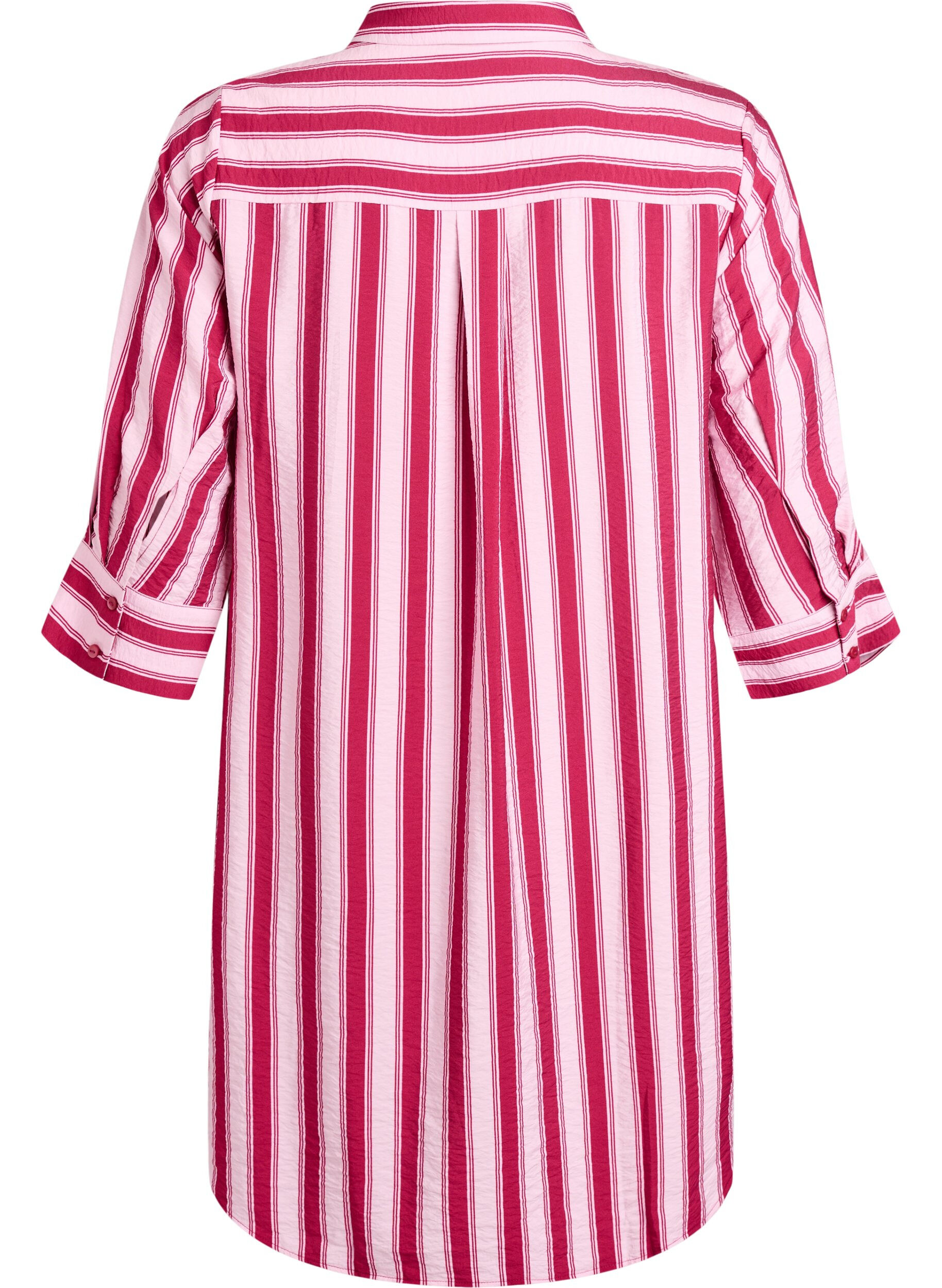 Zizzifashion Short dress with collar and chest pocket, Pink, Packshot image number 1