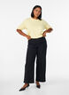 FLASH - Fine-knit blouse with short sleeves, Yellow, Model image number 1