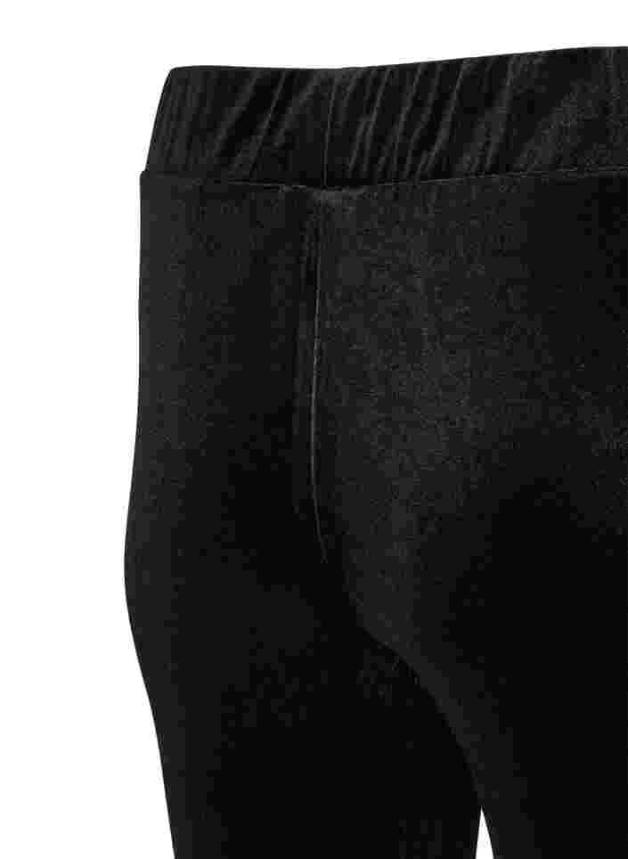 Leggings in Velvet, Black, Packshot image number 2