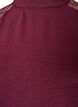 Blouse with short lace sleeves and high neck, Red, Packshot image number 2