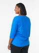 Workout top with 3/4 sleeves, Blue, Model image number 2