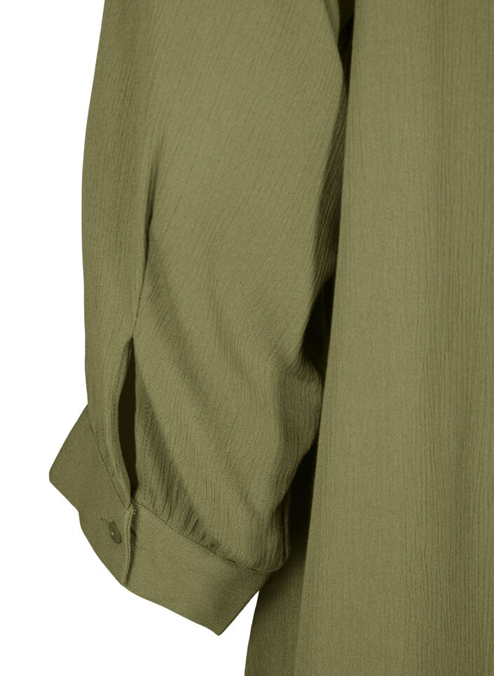 Tunic with 3/4 sleeves and an A-line cut, Green, Packshot image number 3