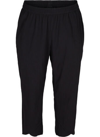 Cropped trousers in cotton