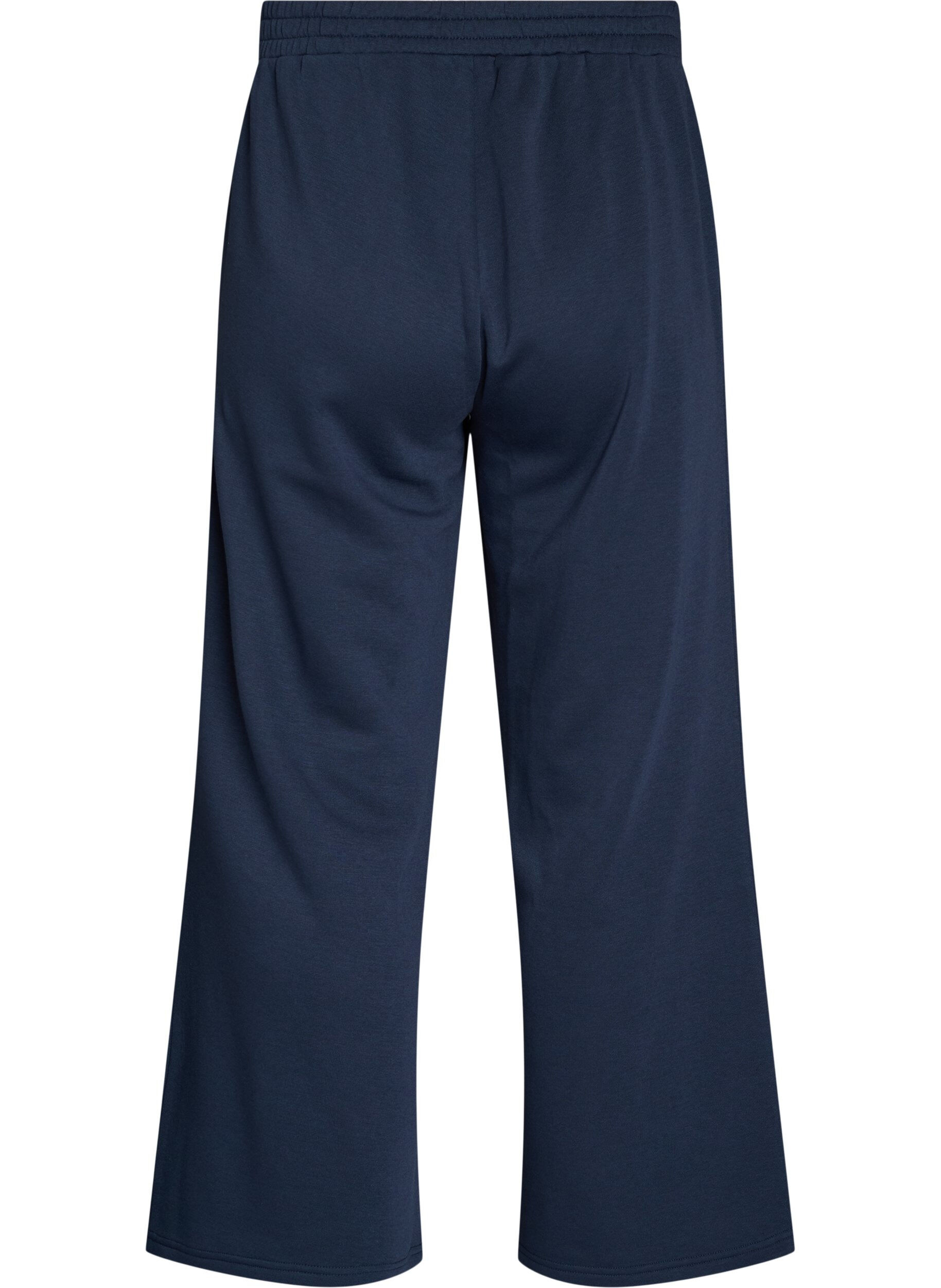 ZizzifashionHigh-waisted sweatpants with wide legs, Blue, Packshot image number 1