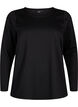 Textured A-line blouse, Black, Packshot image number 0