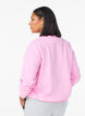 Sweatshirt with text print, Pink, Model image number 2